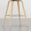 Tabouret de bar / comptoir de 2 - Revêtement, fabrication en bois, tabourets modernes élégants en fibre