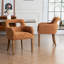 Chaise de salle à manger rembourrée avec accoudoirs-736720984