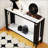 2 Tier Console Table, Living Room Sofa Table, Modern Narrow Entryway Table