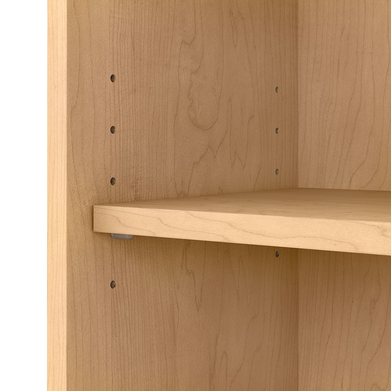 Shelonda 5 Shelf 66" Standard Bookcase, Natural Maple