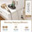 Smart Makeup Vanity Desk with USB Charging, 3-Level LED Lighting