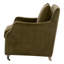 Fauteuil club en velours Jade Olive