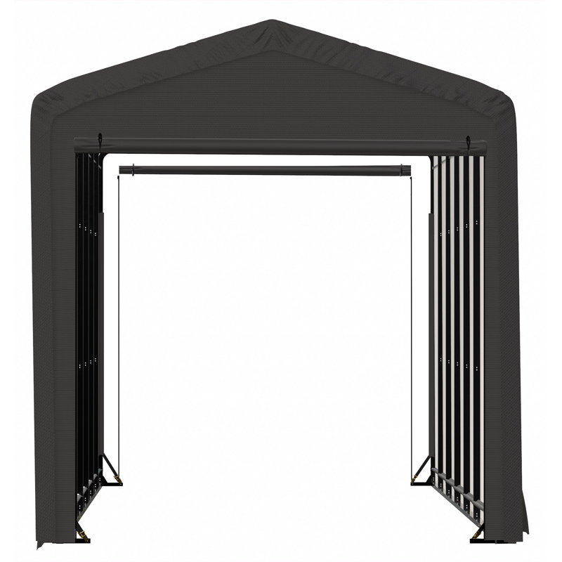 Garage Shelterube résistant au vent et à la neige, 14 x 32 x 16, gris