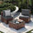 2-Person Outdoor Seating Group With Cushions-439680369