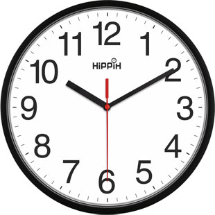 Horloge murale noire HIPpiH