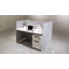 Bureau de poste de travail moderne pour 6 personnes, panneaux de séparation d'intimité acoustique avec prise de courant intégrée, bureau multi-utilisateurs diviseur insonorisant gris pour grand bureau à aire ouverte-129020932-129020930