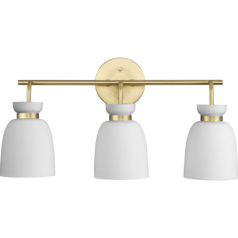 Lexie Dimmable Vanity Light, 3, Brushed Gold
