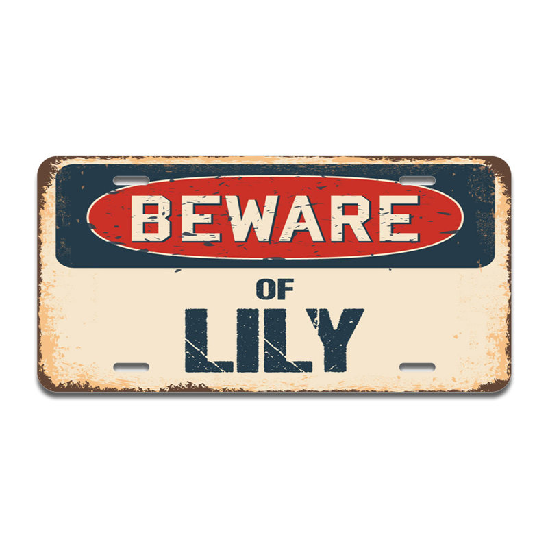 Cadre en aluminium «Beware of Lily»