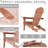 Gaimo Foldable Outdoor Adirondack Chair-346927974