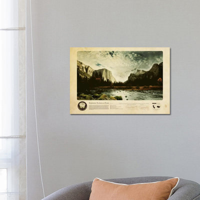 Yosemite National Park - Wrapped Canvas Painting