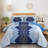 3-Piece Boho Aztec Western Quilt Set Textured Bedspread Coverlet with Pillowcases for All Seasons-122910343-122910332