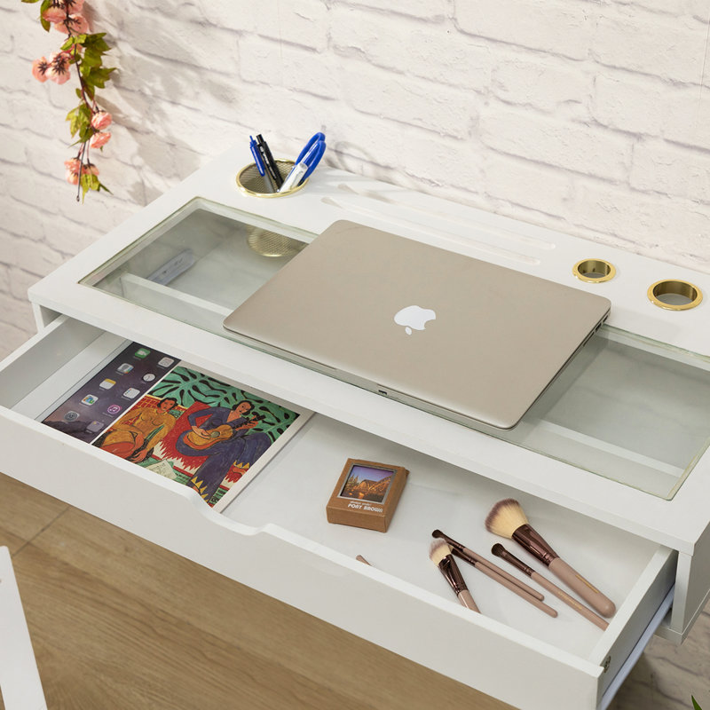 Liburd Floating Desk, White