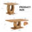 Minimalist Square & Rectangular Coffee Table - , Wood, Stable Base Modern Wood Pair Rectangular, Functional Elegant