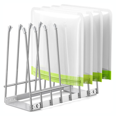 Séchoir en métal réutilisable en silicone avec sac Ziplock