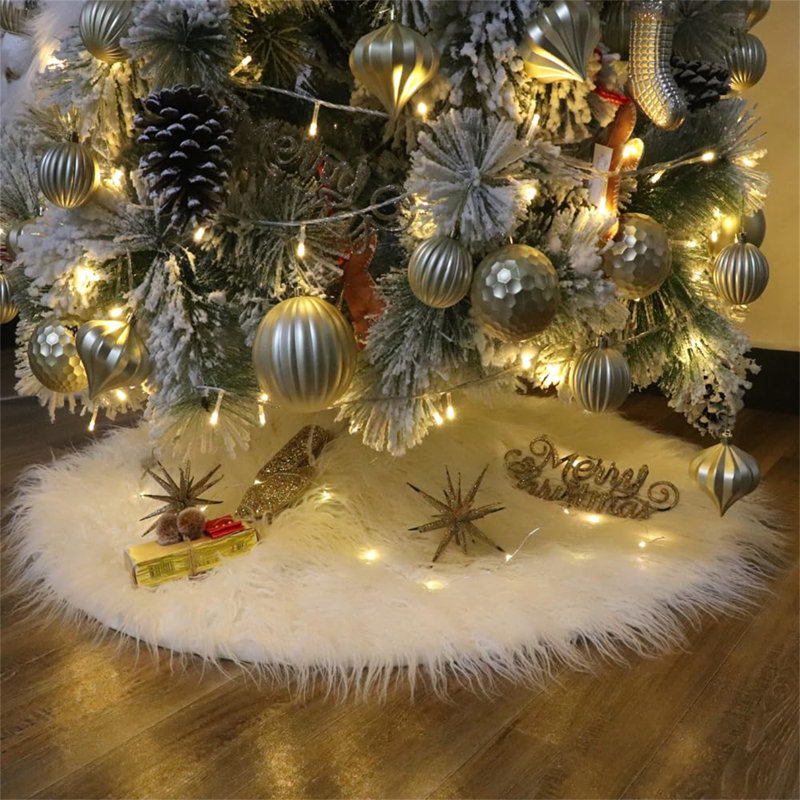 Andray Faux Fur Tree Skirt