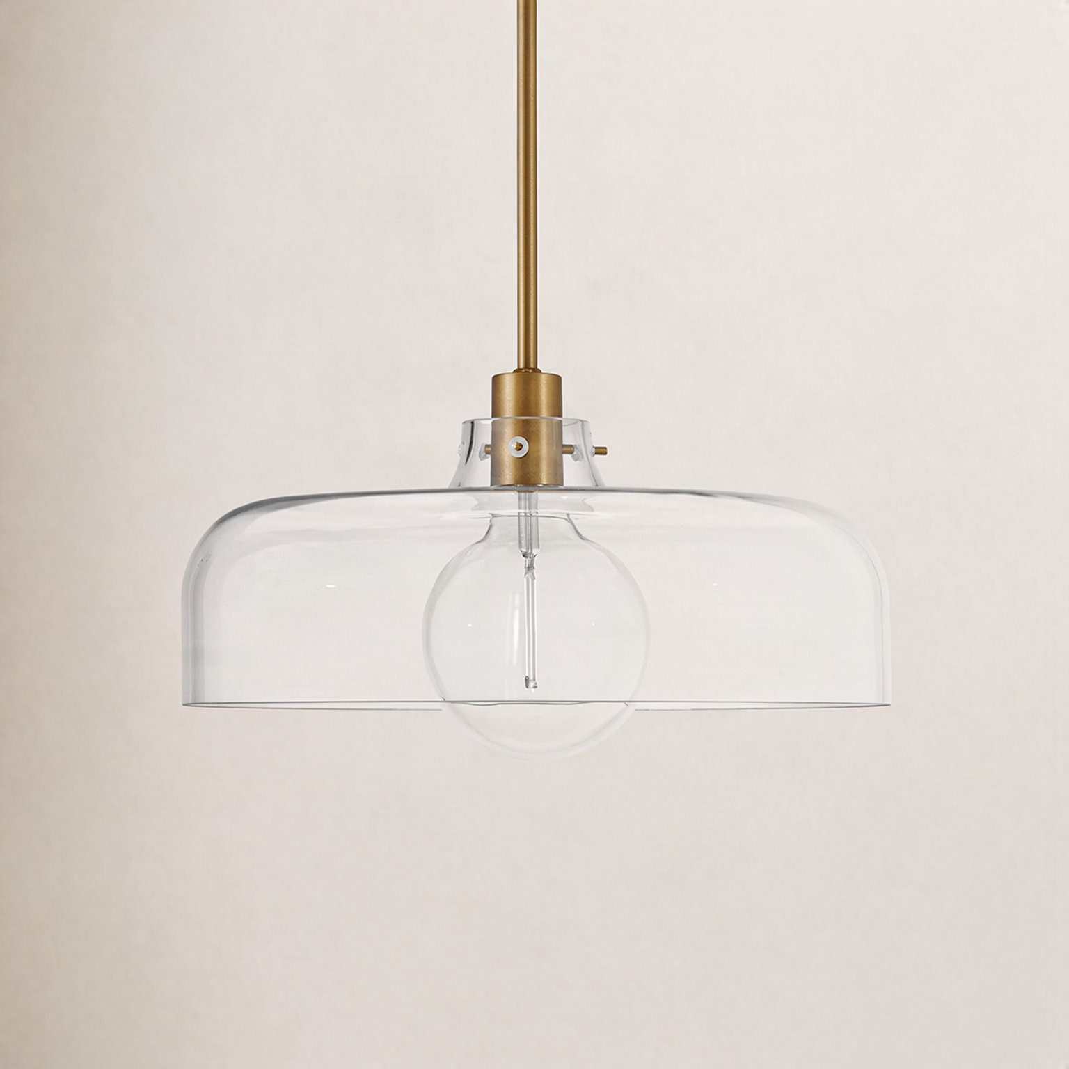 Villa Dimmable 1 - Light Pendant, Lacquered Brass