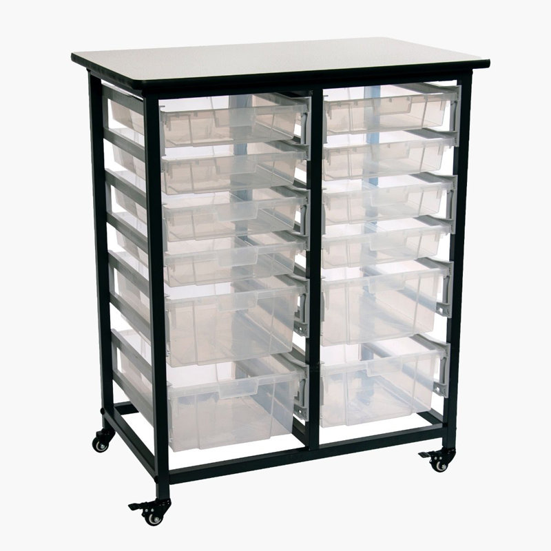 Commode de rangement 12 tiroirs Garfield, Transparent