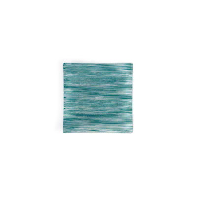 Glass Dinnerware 7.75" x 7.75" Square  Glass Plate (Set of 2)