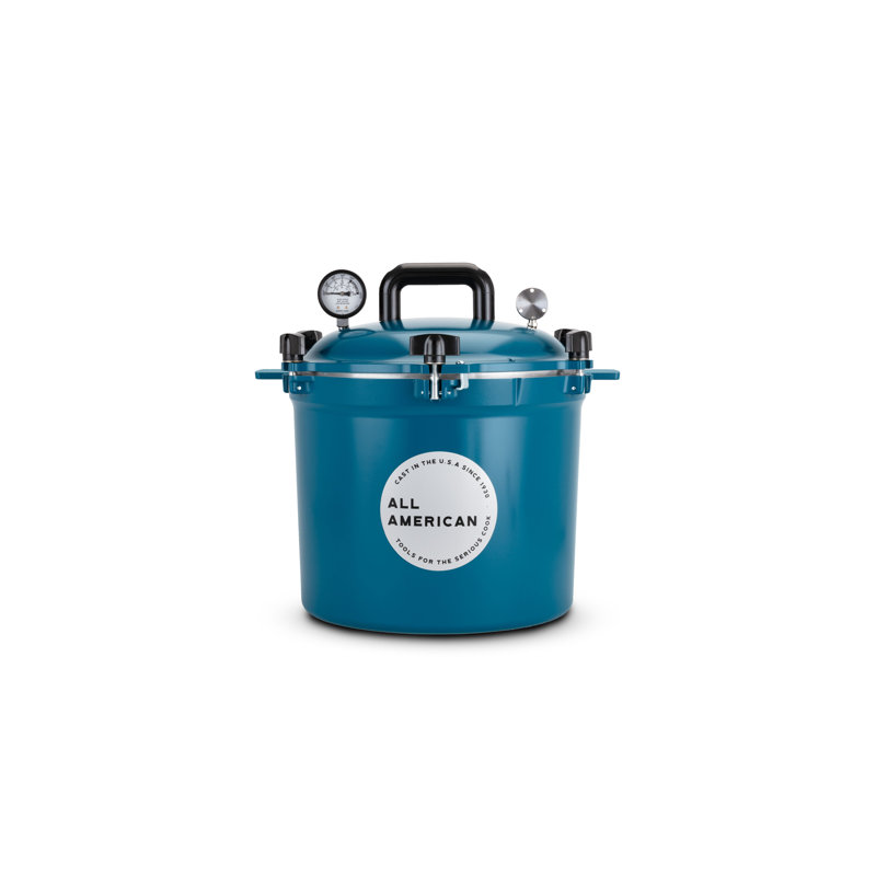Mustard Yellow 21.5 Quart Aluminum Pressure Cooker/Canner