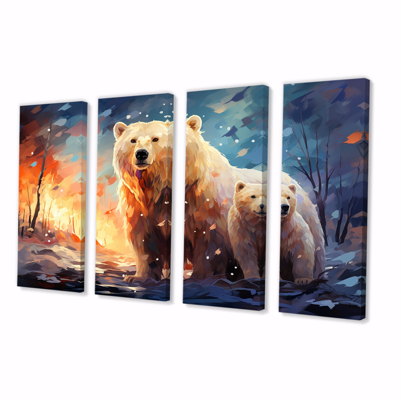 Ensemble d'illustrations murales 4 pièces Starlit, H 28 po x l 48 po