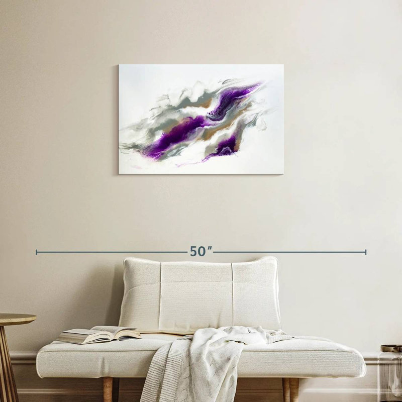 Gris Avery et ciel violet, H 20 po x l 30 po