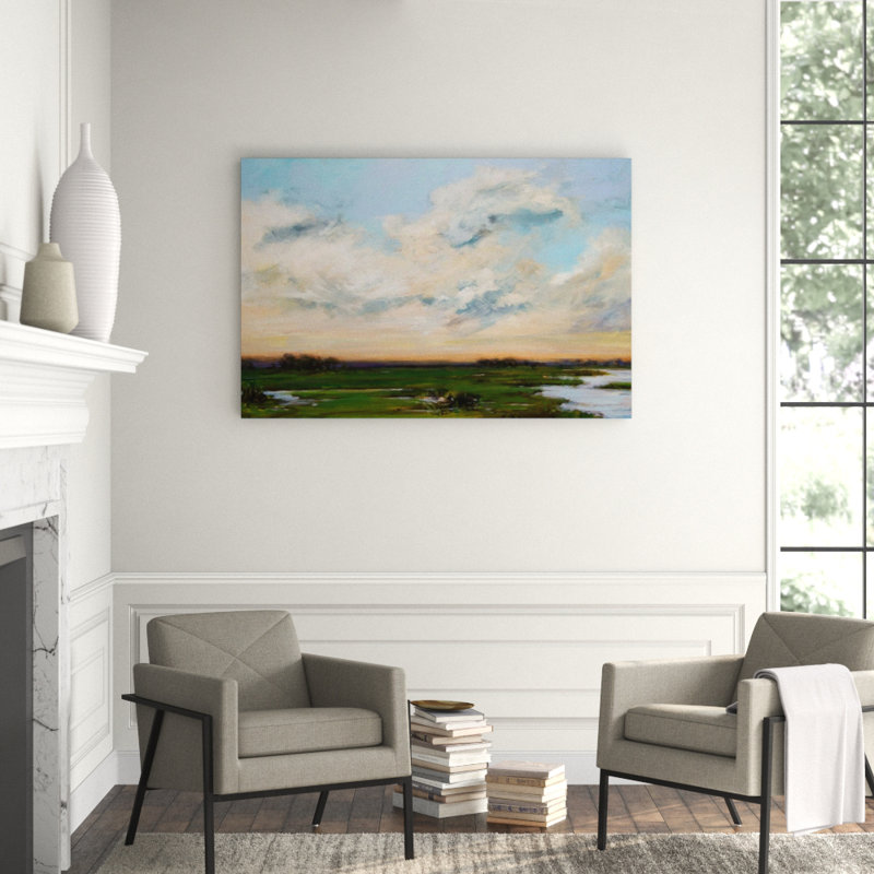 Solace II - Artist Enhanced Canvas Print, Black Framed Canvas, 21.5" H x 25.5" W x 1.75" D