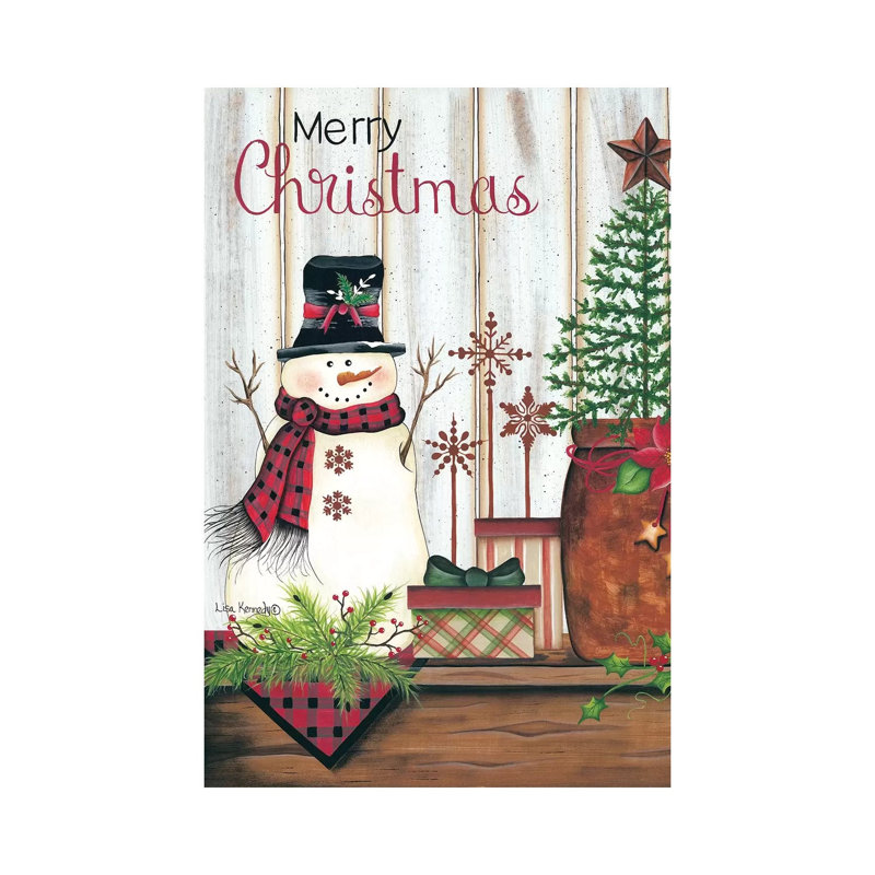 Merry Christmas by Lisa Kennedy - Wrapped Canvas Gallery-Wrapped Canvas Giclée, 101.6 cm H x 66.04 cm W x 3.175 cm D
