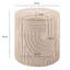 Decorative Stool with Storage Space, Round, 40 x 45cm, Beige, Boho