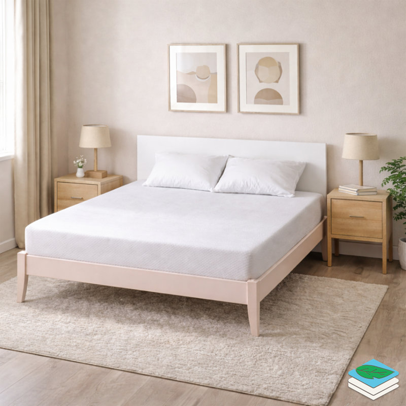 6" Gel Memory Foam Mattress Breathable Cover Medium Firmness, Queen