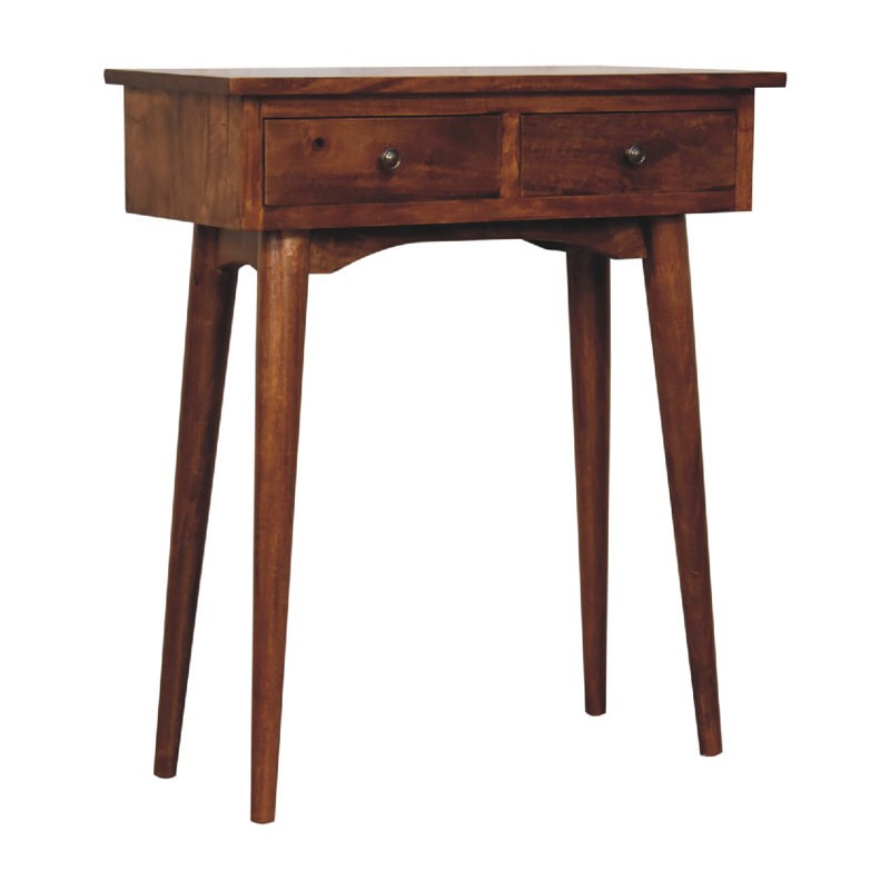 Berteau 70cm Solid Wood Console Table, Chestnut, 30.7" H x 27.6" W x 11.8" D