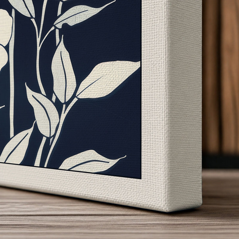 Gilded Botanica Botanical - Wrapped Canvas, 18x12 - 45.7 x 30.5 cm, Cream Border