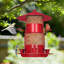 Rithish Metal Hanging Hopper Bird Feeder