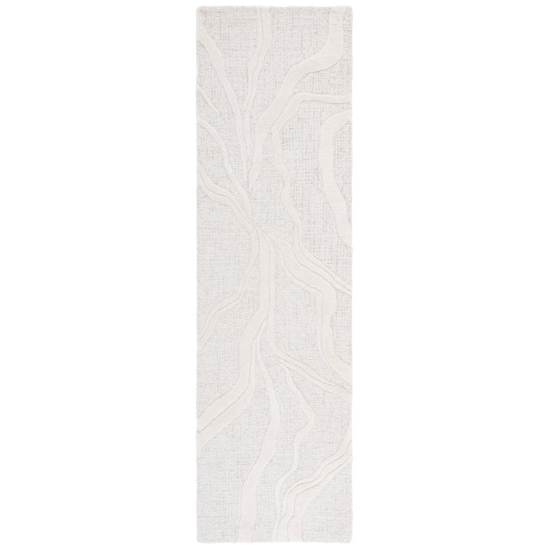 Mauricus 852 Area Rug In Grey / Ivory, Runner 2'3" x 8'