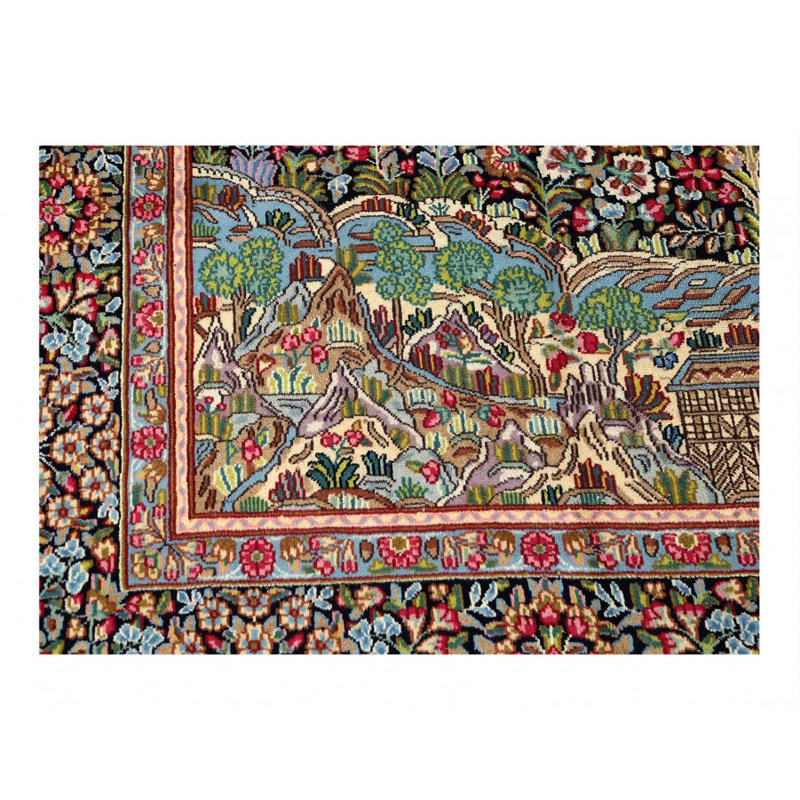 Tapis en laine d'agneau unique 7 pi 1 po x 10 pi 4 po Reshef