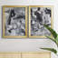 «Black and White Mix III», ensemble de 2 impressions sur toile encadrées-605376631-605376628