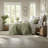 Breathable Linen Bedding Sets, Olive Green Quilt For Home Comfort