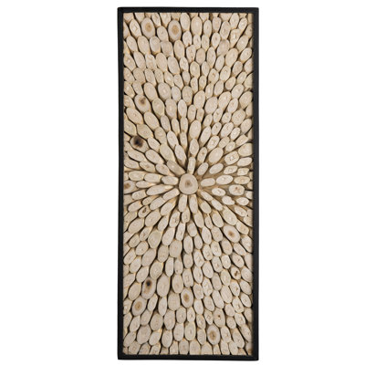 Handmade Abstract Wall Decor on Solid Wood