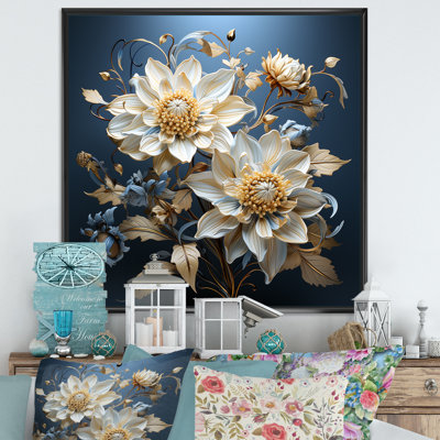 «Blue Cornflowers Tranquility» sur impression sur toile