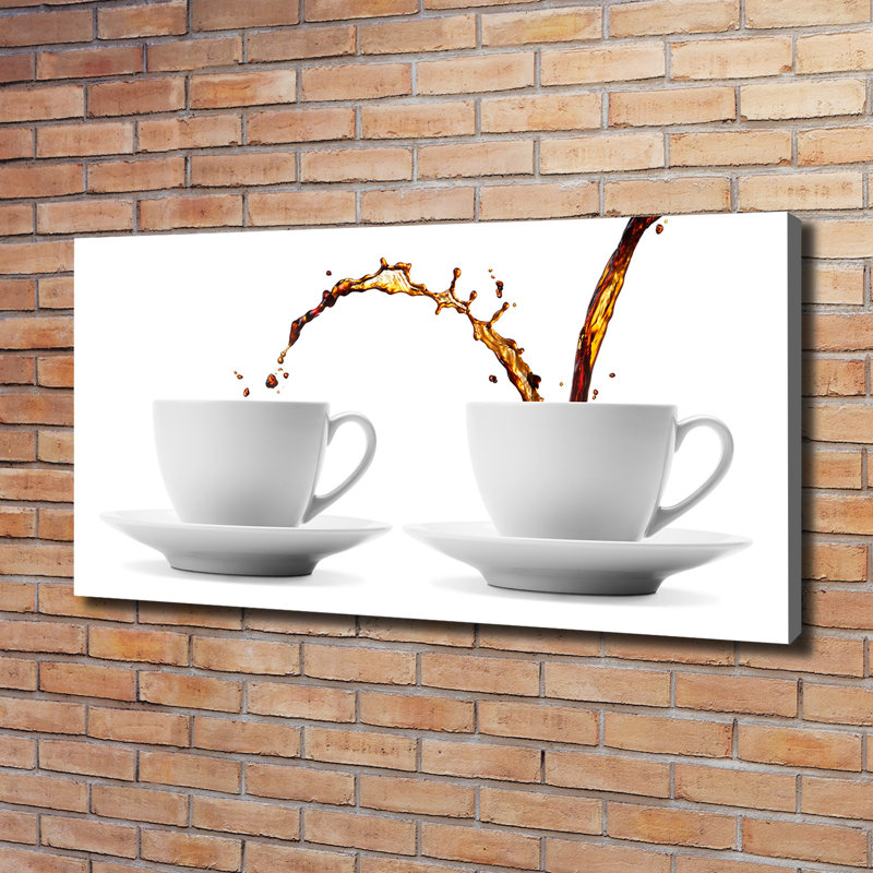 Leaking Coffee - Wrapped Canvas Print