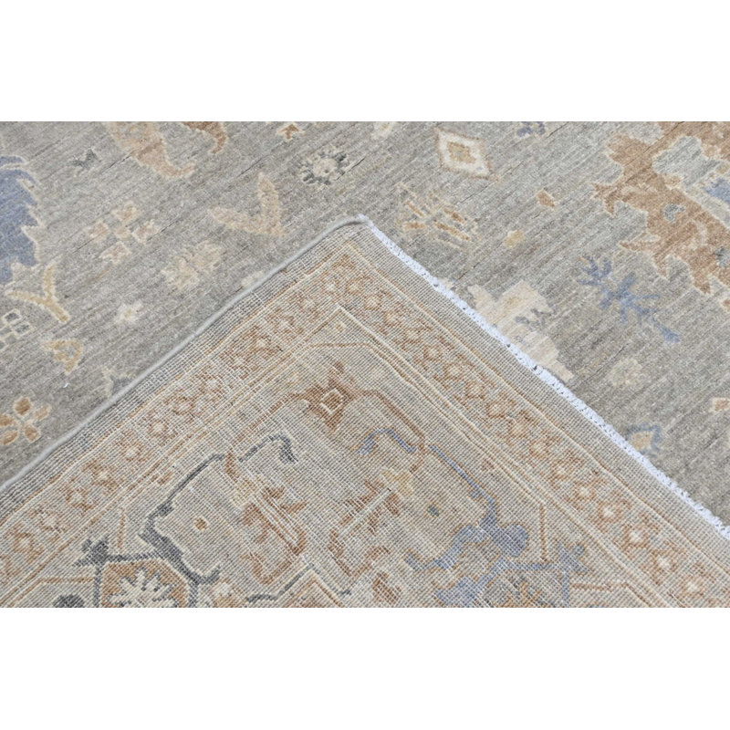 Oushak Collection, Transitional One-of-a-Kind Rectangle 6' X 8'8" Hand Knotted Area Rug