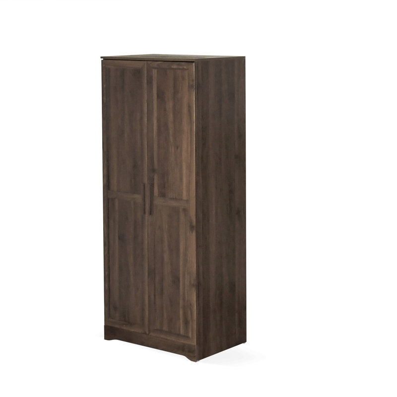Armoire-penderie 2 portes Delaney, Brun