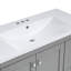 Le meuble-lavabo en MDF de style Shaker élégant rehausse votre salle de bain avec sophistication et fonctionnalité