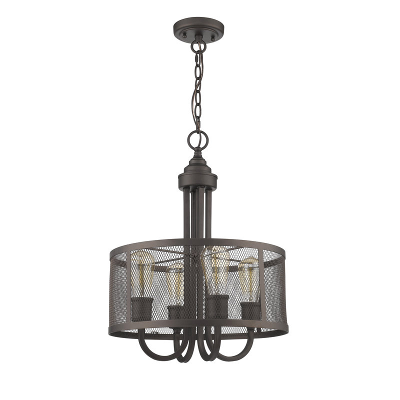 Lustre tambour 4 lumières de style bougie Holbeach