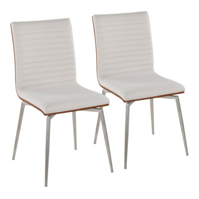 Maxwell Upholstered Swivel Dining Chair with Wood Seat Back