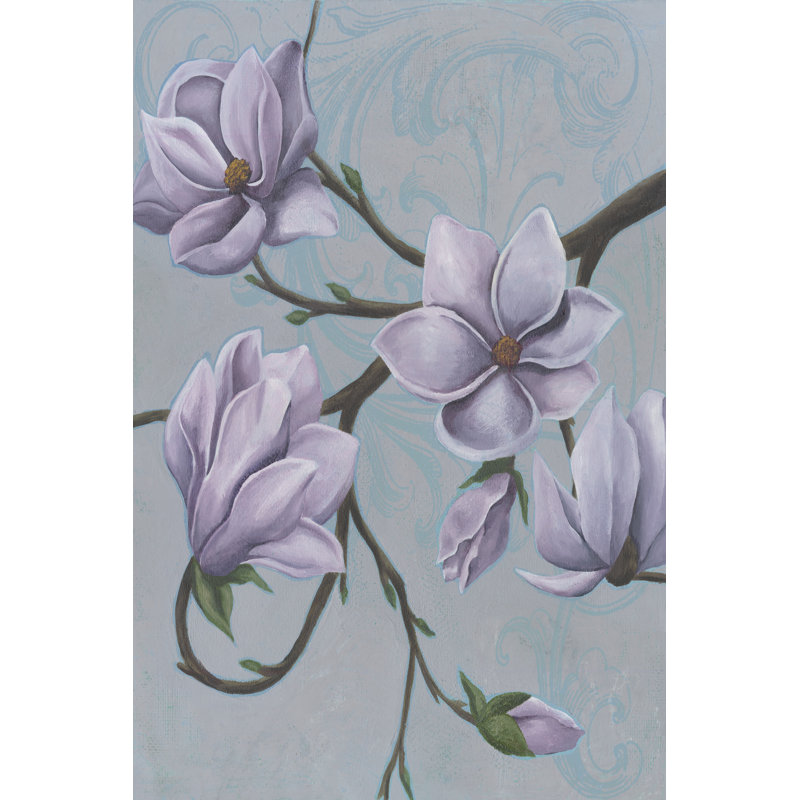 Branches de magnolia I, H 12 po x l 8 po x P 1,25 po