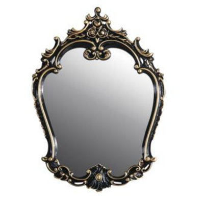 Miroir Betria doré et noir
