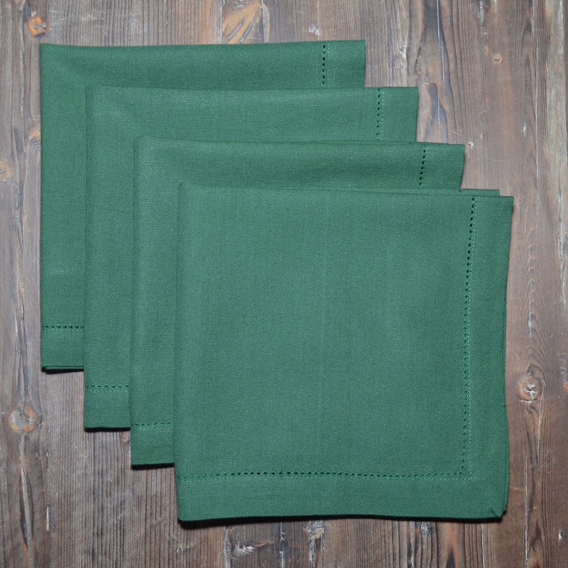 Adersen Cotton Square Napkin, Green