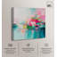 "Soulful", impression sur toile verte et rose par Art Remedy-119091320-119091321