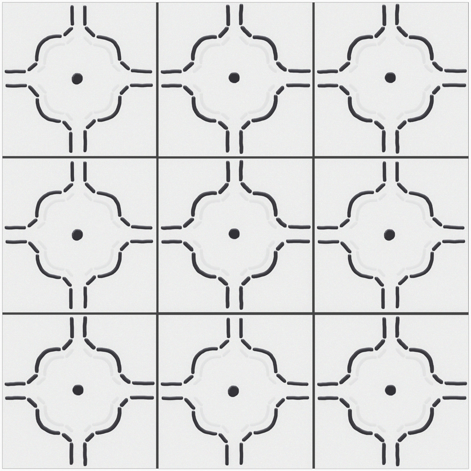 Kenzo 8" x 8" Porcelain Patterned Wall & Floor Tile, Dec 01