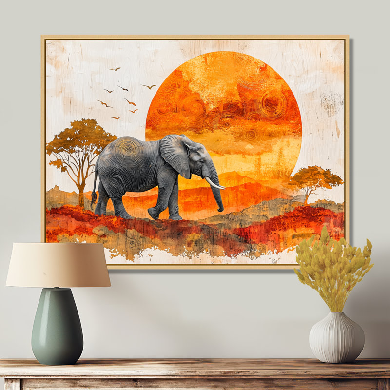 Haglund - Animals Wall Art, Impression encadrée flottante, Crème, crème, H 24 po x l 32 po